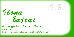 ilona bajtai business card